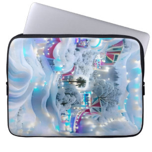 Housse Pour Ordinateur Portable Dreamy Winter Wonderland Lumières