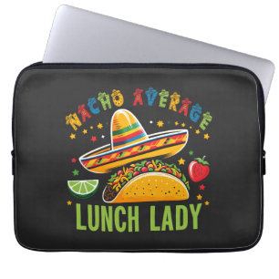 Housse Pour Ordinateur Portable Drôle Déjeuner Lady Cinco De Mayo Tacos Cuisine Me