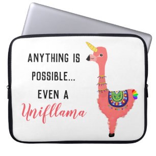 Housse Pour Ordinateur Portable Drôle Flamant rose Unicorne Rose Llama Inspiration