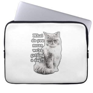 Housse Pour Ordinateur Portable Drôle mème de chat grincheux pour les amateurs et 