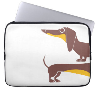 Housse Pour Ordinateur Portable Drôle mignon dachshund pour parent chien long