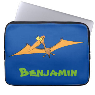 Housse Pour Ordinateur Portable Drôle mignon dessin animé de pterodactyle volant o