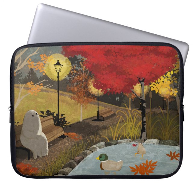 Housse Pour Ordinateur Portable Duck Pond - Autumn (Devant)