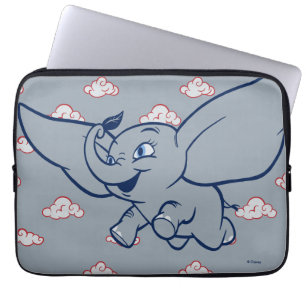 Housse Pour Ordinateur Portable Dumbo  Dessin en duvet avec plumes