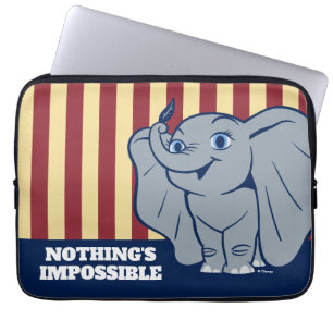 Housse Pour Ordinateur Portable Dumbo Doublon de dessin animé tenant la plume