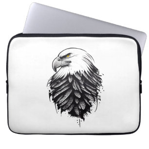 Housse Pour Ordinateur Portable Eagle Wild Animal Nature Illustration Art tatouage