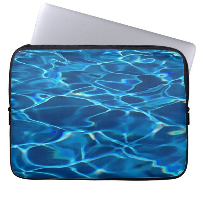 Housse Pour Ordinateur Portable Eau de la piscine bleu foncé (Devant)