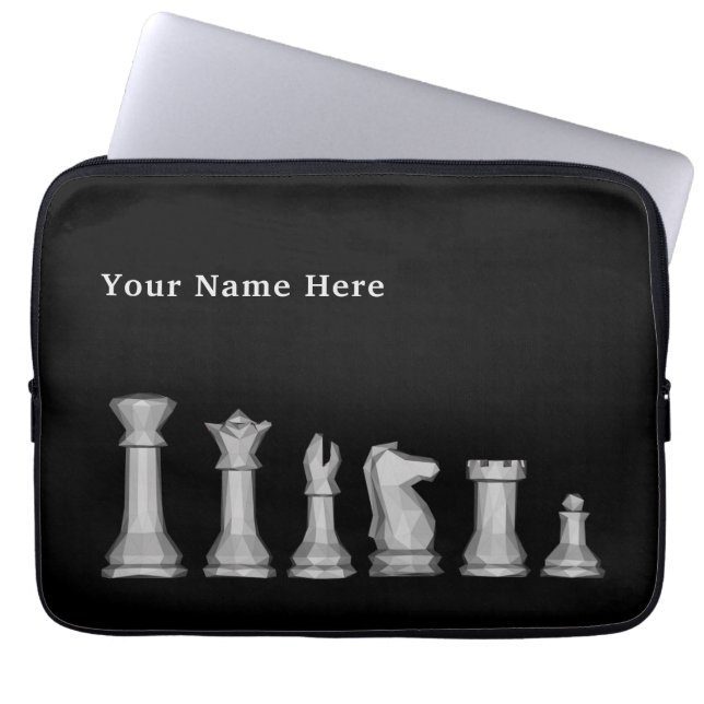 Housse Pour Ordinateur Portable Échecs à manches pour ordinateur portable (Devant)
