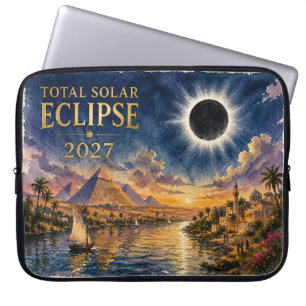 Housse Pour Ordinateur Portable Éclipse totale de soleil 2027 Égypte