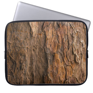 Housse Pour Ordinateur Portable écorce d'arbre Brown en photo closeup