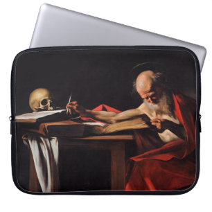 Housse Pour Ordinateur Portable Écriture de Saint Jérôme (par Caravaggio)