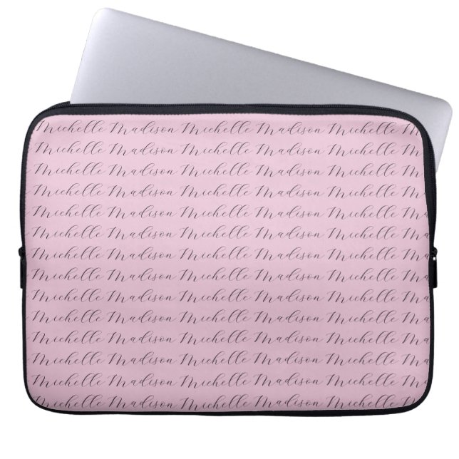 Housse Pour Ordinateur Portable Écriture manuscrite minimaliste de nom classique (Devant)