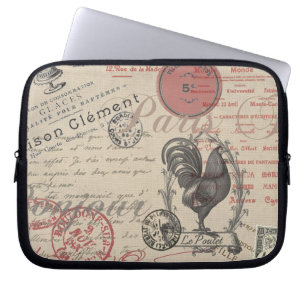 Housse Pour Ordinateur Portable Écriture vintage de français Paris Typographie de