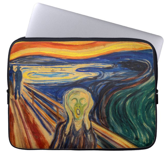 Housse Pour Ordinateur Portable Edvard Munch - Le cri 1910 (Devant)