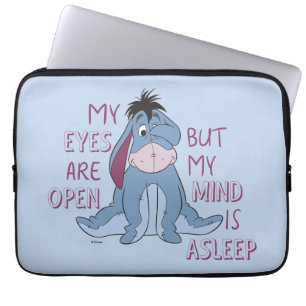Housse Pour Ordinateur Portable Eeyore   Mon esprit est endormi Citation