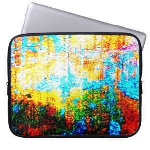 Housse Pour Ordinateur Portable Effet Texture colorée. Belle Décora Abstraite
