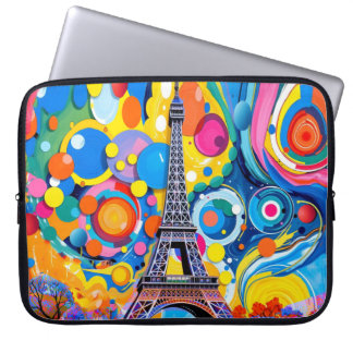 Housse Pour Ordinateur Portable Eiffel Tower Pop Art Laptop Sleeves