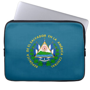Housse Pour Ordinateur Portable El Salvador pays blason armoiries symbole emblème