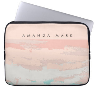 Housse Pour Ordinateur Portable Élégance Abstraite Beige Mignon Chic
