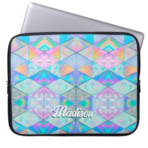 Housse Pour Ordinateur Portable Élégant hologramme girly coloré