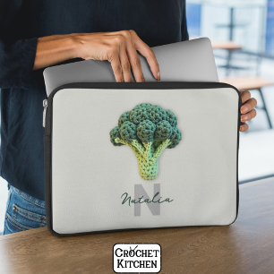 Housse Pour Ordinateur Portable Élégant minimaliste Crochet Broccoli Nom