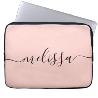 Élégant Pastel rose Signature Nom du script
