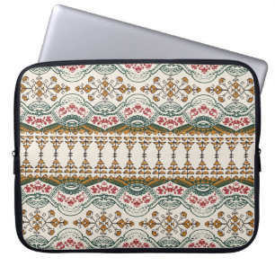 Housse Pour Ordinateur Portable Elégante frontière florale ethnique Boho