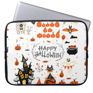 Housse Pour Ordinateur Portable Eléments de design Halloween. Cliparts d'Halloween