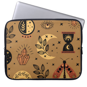 Housse Pour Ordinateur Portable Éléments magiques : Enchanter un Motif sans coutur