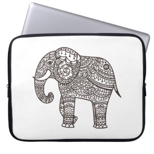Housse Pour Ordinateur Portable Éléphant décoratif de style