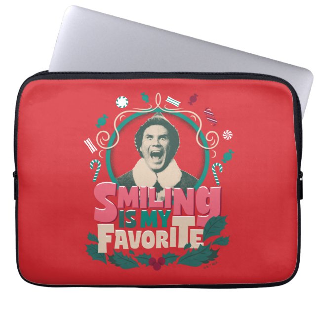 Housse Pour Ordinateur Portable Elfe - Sourire est mon préféré (Devant)