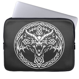 Housse Pour Ordinateur Portable Emblème Dragon Celtique par BurnsInHell