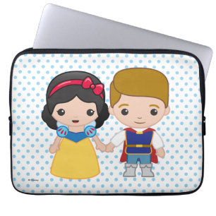 Housse Pour Ordinateur Portable Emoji blanc et prince charmant