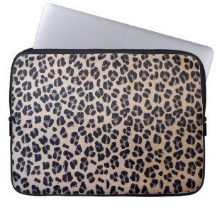 Housse Pour Ordinateur Portable Empreinte de léopard 13" douille d'ordinateur