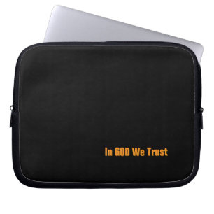 Housse Pour Ordinateur Portable En DIEU Nous Avons Confiance