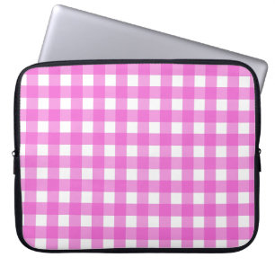 Housse Pour Ordinateur Portable En vichy rose