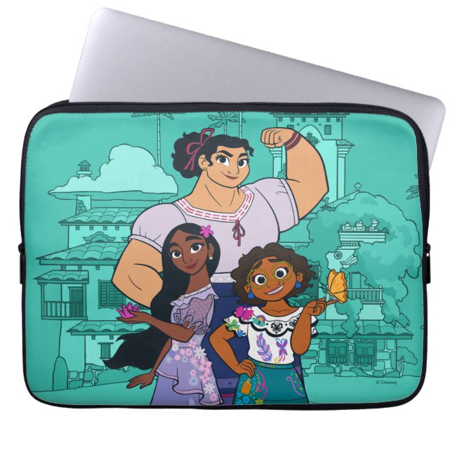 Housse Pour Ordinateur Portable Encanto | Luisa, Isabela et Mirabel (Devant)
