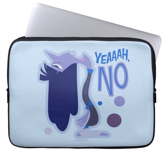 Housse Pour Ordinateur Portable Ennui "Yeaah, non" (Devant)