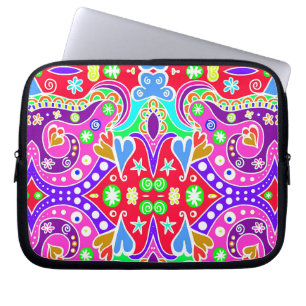 Housse Pour Ordinateur Portable Enveloppe motif à main colorée