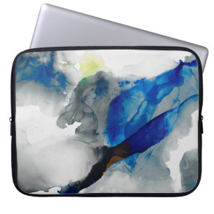 Housse Pour Ordinateur Portable Ephéméral - Bleu et gris