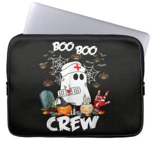 Housse Pour Ordinateur Portable Équipage Boo Boo Infirmière Fantôme Halloween Épou
