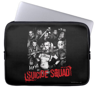 Housse Pour Ordinateur Portable Équipe de suicide   Grunge Group Photo