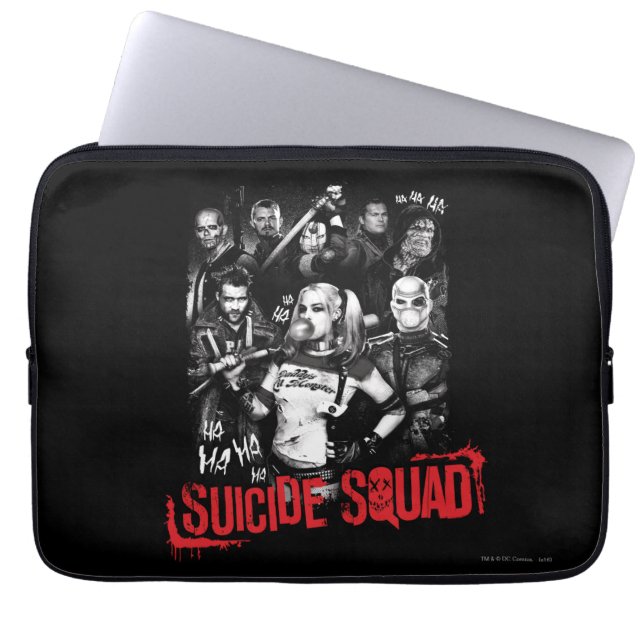 Housse Pour Ordinateur Portable Équipe de suicide | Grunge Group Photo (Devant)