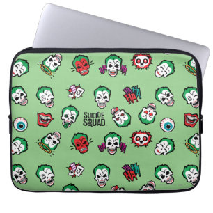 Housse Pour Ordinateur Portable Équipe de suicide   Joker Emoji Motif