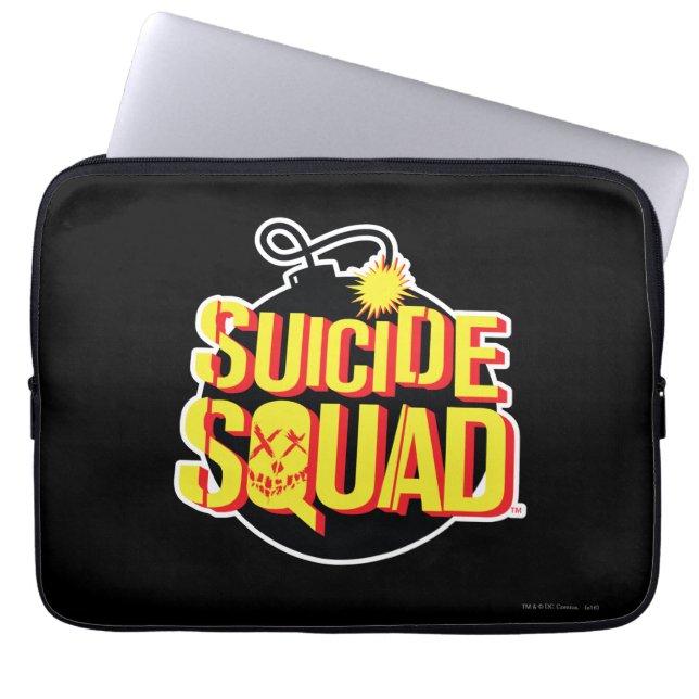 Housse Pour Ordinateur Portable Équipe de suicide | Logo de la bombe (Devant)