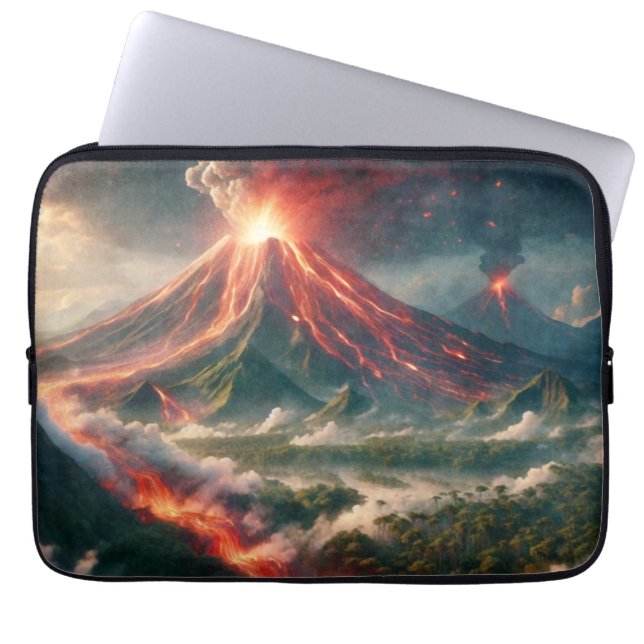 Housse Pour Ordinateur Portable Éruptions volcaniques (Devant)