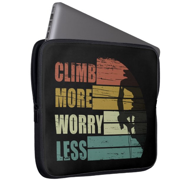 Housse Pour Ordinateur Portable Escalade rock motivationnelle disant (Devant droit)
