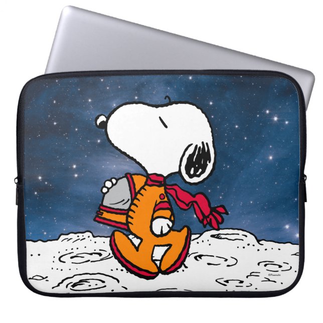 Housse Pour Ordinateur Portable ESPACE | Snoopy (Devant)