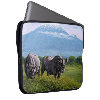 Housse Pour Ordinateur Portable Espèces menacées Rhinoceros