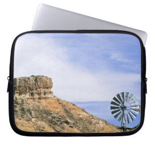 Housse Pour Ordinateur Portable ÉTATS-UNIS, Texas Moulin à vent et falaises de Pal